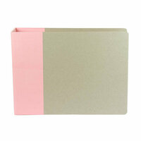 American Crafts - Modern Album - Customizable 12x12 D-Ring Album - Light Pink