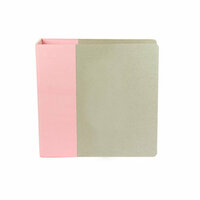 American Crafts - Modern Album - Customizable 8.5x11 D-Ring Album - Light Pink