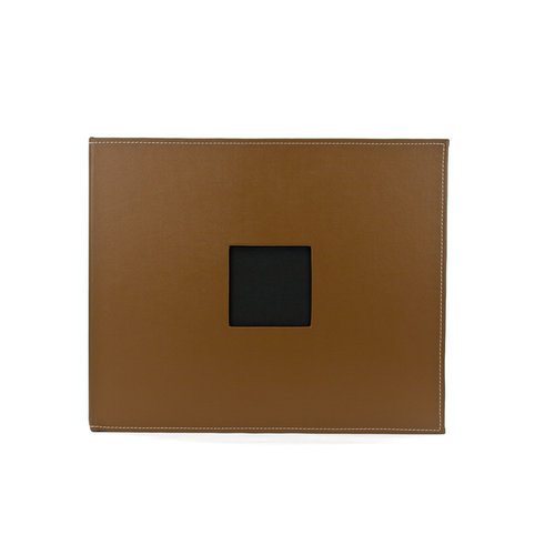 American Crafts - Faux Leather Album - 12 x 12 - D-Ring - Chestnut