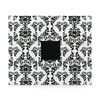 American Crafts - Patterned Cloth Album - 12 x 12 D-Ring - Black and White Damask