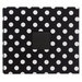 American Crafts - Patterned Album - 12 x 12 - Post Bound - Black with White Polka Dots