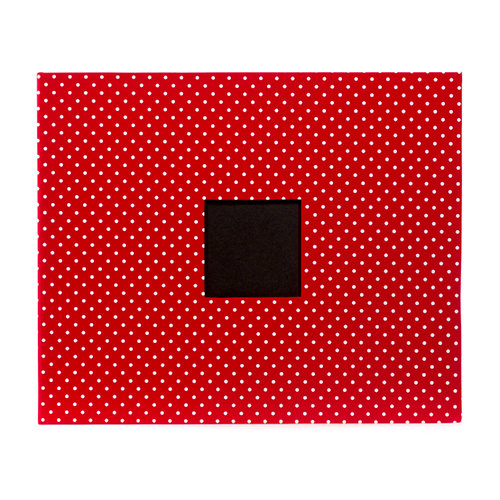 American Crafts - Patterned Album - 12 x 12 D-Ring - Cardinal Dots
