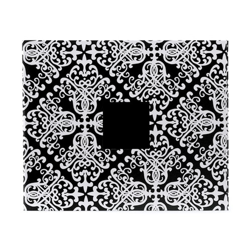American Crafts - Patterned Album - 12 x 12 D-Ring - Black and White Damask