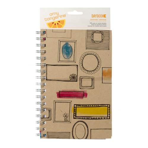 American Crafts - Amy Tangerine Collection - Sketchbook - Daybook - Spiral - Montage