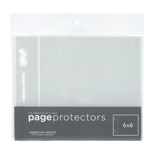 20/pkg American Crafts Page Protectors side-Loading 6x12 for 4x6 Photos 2-Pack