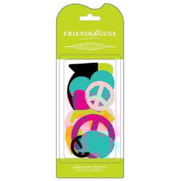 American Crafts - Teen Collection - Chipboard Pieces - Friends House - Teen, CLEARANCE