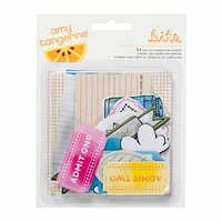 American Crafts - Amy Tangerine Collection - Sketchbook - Bits - Die Cut Cardstock Pieces - Shapes