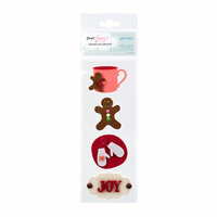 American Crafts - Dear Lizzy Christmas Collection - Details - Felt Pieces - Tidings