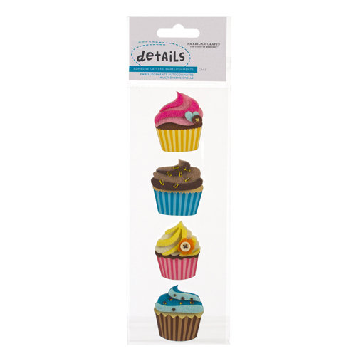 American Crafts - Confetti Collection - Details - Felt Pieces - Cake