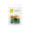American Crafts - Glitter Buttons - Brights, CLEARANCE