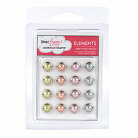 American Crafts - Dear Lizzy Enchanted Collection - Pearl Brads - Assorted - Mini, CLEARANCE