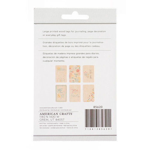 American Crafts - My Girl Collection - Bits - Printed Wood Veneer - Hopscotch