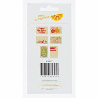 American Crafts - Amy Tangerine Collection - Yes, Please - Bits - Wood Veneer Tags - Smile