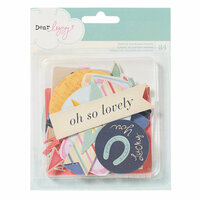 American Crafts - Dear Lizzy Lucky Charm Collection - Bits - Die Cut Cardstock Pieces