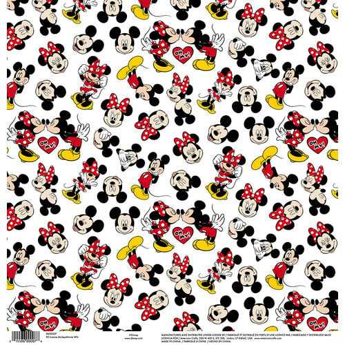  EK Success Disney Mickey Mouse Scrapbook Album, Yellow, 9x9-Inch