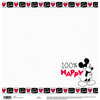 EK Success - Disney Collection - 12 x 12 Single Sided Paper - Mickey Black and White Grid