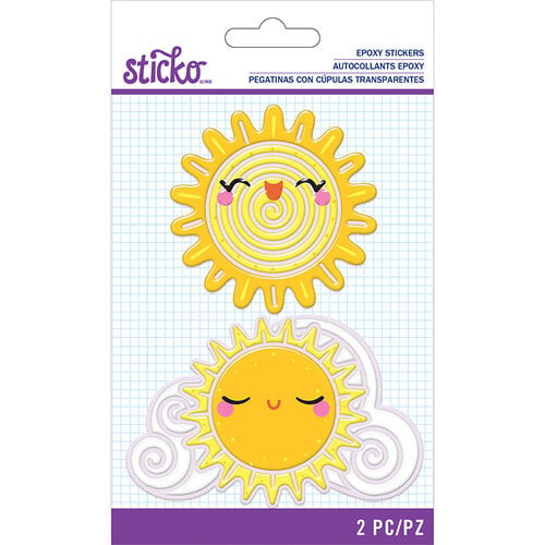 EK Success - Sticko - Epoxy Stickers - Cute Sun
