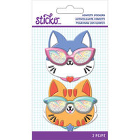 EK Success - Sticko - Confetti Stickers - Cat Glasses