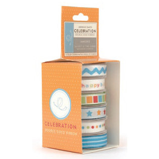 American Crafts - Occasions Boxed Ribbon - Celebration Collection - Jamboree, CLEARANCE