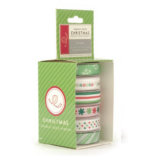 American Crafts - Occasions Boxed Ribbon - Christmas Collection - St. Nick, CLEARANCE