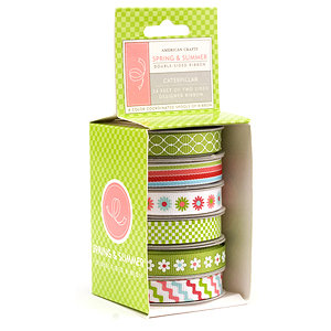 American Crafts - Spring and Summer Collection - Boxed Ribbon - Caterpillar