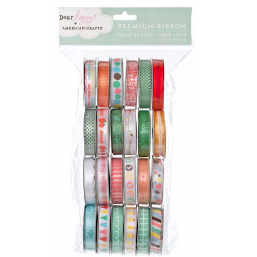 American Crafts - Ribbon Value Pack - 24 Spools - Dear Lizzy