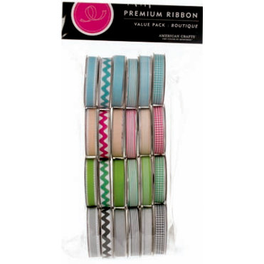 American Crafts - Ribbon Value Pack - 24 Spools - Boutique