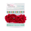 American Crafts - Dear Lizzy Christmas Collection - Ribbon with Gem Accents - Sleigh, BRAND NEW
