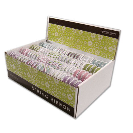 American Crafts - Spring Has Sprung - Spring and Easter Ribbon Box - 192 Spools, BRAND NEW