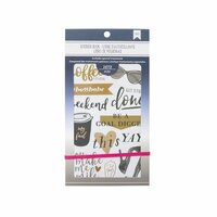 American Crafts - Sticker Book with Foil Accents - Elegant