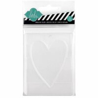 Becky Higgins - Project Life - Heidi Swapp Edition Collection - Embossing Folder - Heart