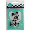 Becky Higgins - Project Life - Heidi Swapp Collection - Clear Acrylic Stamp and Stencil Set - All My Heart