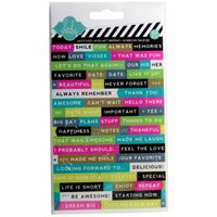 Becky Higgins - Project Life - Heidi Swapp Collection - Sheer Stickers - Words