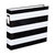 Becky Higgins - Project Life - Heidi Swapp Edition Collection - Album - 12 x 12 D-Ring - Black and White Stripe
