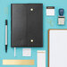 American Crafts - Point Planner Collection - Snap Leatherette Planner - Black - Dot Grid Pages