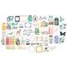 Exclusive Crate Paper - Flourish Collection - 200 Piece Papercrafting Bundle with Glitter and Foil Accents