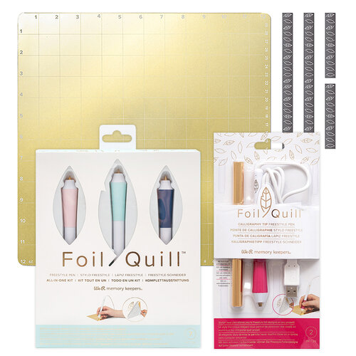 We R Memory Keepers - Freestyle Pens - All-In-One Kit with Calligraphy Tip Pen and 12 x 12 Magentic Mat Bundle