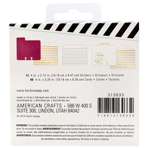 Heidi Swapp - Memorydex - Holder - Rolodex Spinner - Selfie Bundle