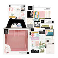 Heidi Swapp - Memorydex - Holder - Blush Rolodex Spinner - Old School Collection Bundle