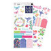 Pink Paislee - Bloom Street Collection - Ephemera and Cardstock Stickers with Iridescent Foil Accents Bundle