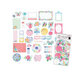 Pink Paislee - Bloom Street Collection - Ephemera and Cardstock Stickers with Iridescent Foil Accents Bundle