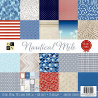 Die Cuts with a View - Nautical Mile Collection - Paper Stack - 12 x 12