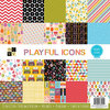 Die Cuts with a View - Playful Icons Collection - Paper Stack - 12 x 12