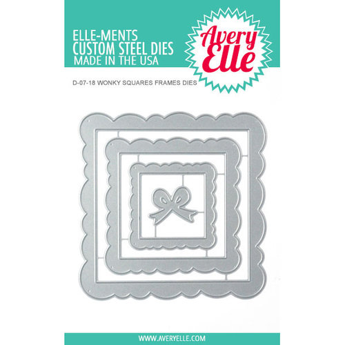 Avery Elle - Elle-Ments Dies - Wonky Squares Frames