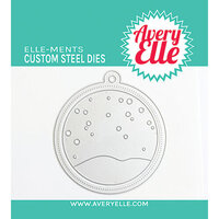 Avery Elle - Christmas - Elle-Ments Dies - Snowy Tag