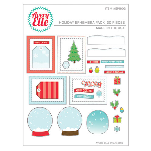 Avery Elle - The Holiday Collection - Ephemera Pack