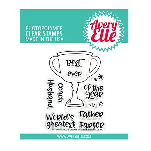 Avery Elle - Clear Acrylic Stamps - World's Greatest