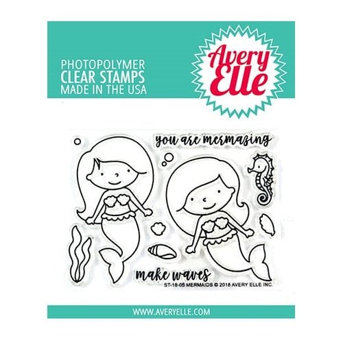 Avery Elle - Clear Photopolymer Stamps - Mermaids
