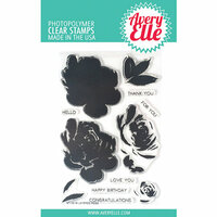Avery Elle - Clear Photopolymer Stamps - Layered Rose