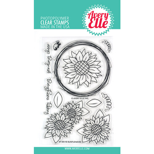 Avery Elle - Clear Photopolymer Stamps - Sunflowers